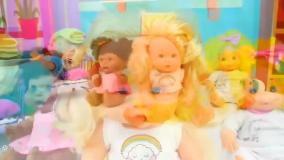 فیلم نی نی کوچولو بامزه و سرماخوردگی نینی ؛ عروسک بازی باربی و سرگرمی کودکانه