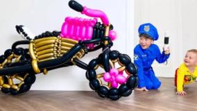 برنامه کودک ماشین بازی کودکانه با سنیا : ساخت اسباب بازی با بادکنک!