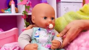 کارتون باربی - مراقبت از نی نی کوچولو - کارهای روزانه نی نی آنابال - کودکانه