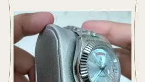 ساعت رولکس دی دیت استیل صفحه آبی روشن تک مردانه