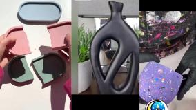 تلفیقی از هنر رزین شمع سازی و سنگ مصنوعی