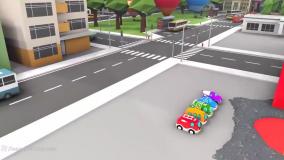 بیبی شارک/ آهنگ های کودکانه جدید/ ترانه کوکانه ماشین بازی رنگی