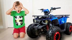 سنیا و موتور چهار چرخ برقی جدید - ماشین بازی سنیا