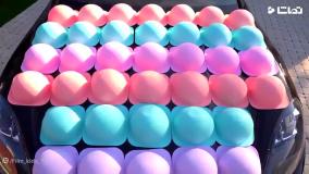 ماشین بازی سنیا و بابایی : ماشین بازی کودکانه ساخت ماشین با پاپ ایت