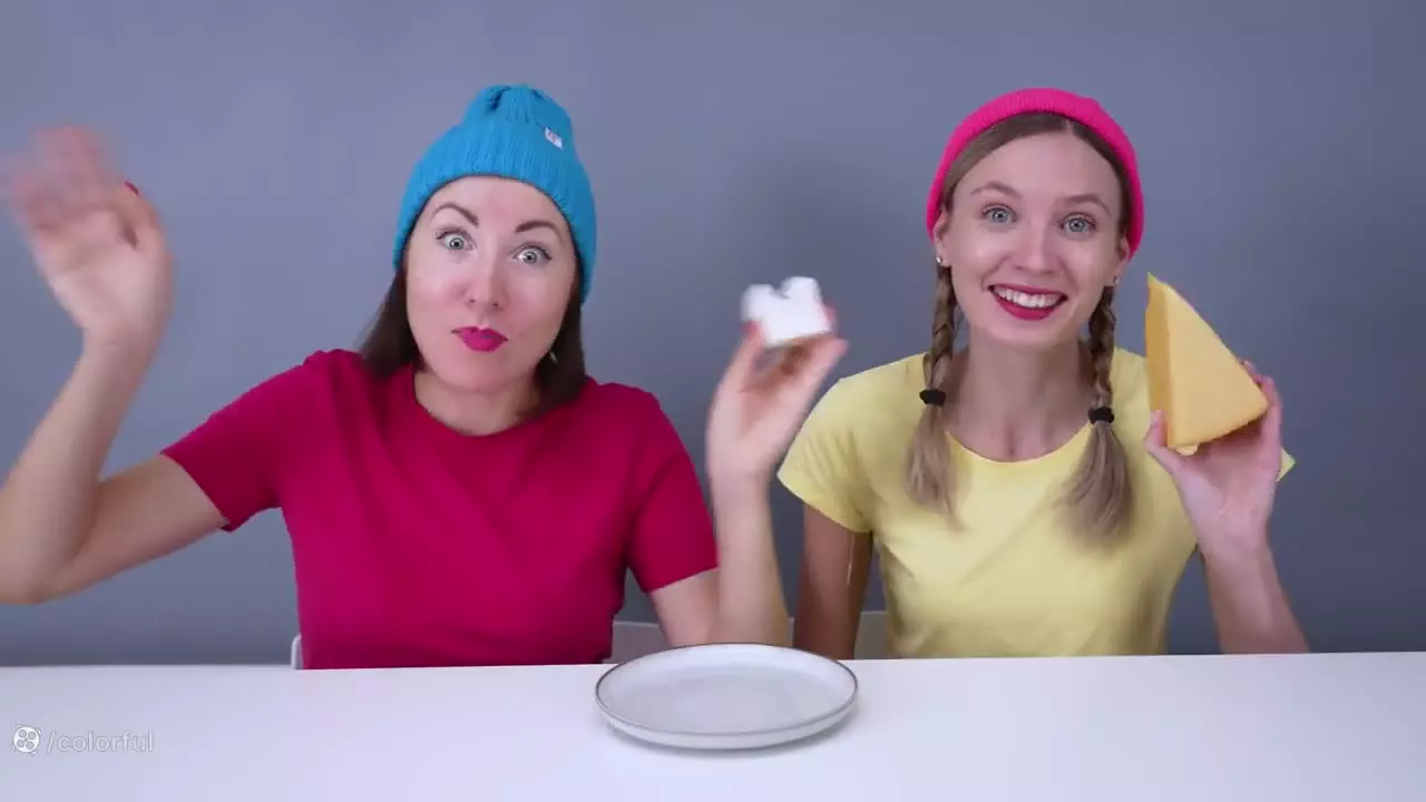 چالش غذای خنده دار هیولا و شبه | چالش خوراکی دو نفره بانوان سرگرمی