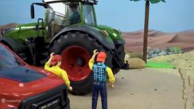 کارتون ماشین بازی جدید لودر و حمل سنگ بزرگ | برنامه کودک ماشین بازی رنگی