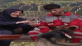 واکنش احساسی المیرا شریفی‌مقدم به سگ‌های زنده‌یاب روی آنتن زنده | 24 تیر 1404