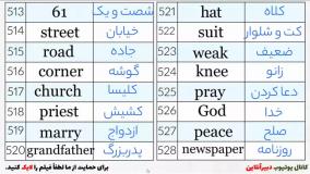 آموزش زبان انگلیسی - یادگیری 1000 کلمه مهم در زبان انگلیسی با تلفظ و معنی فارسی