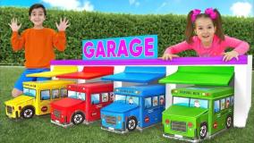 ساشا جدید - برنامه کودک - بازی و چالش خانه سازی ماشین بازی - کودک سرگرمی تفریحی
