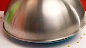 چالش غذای خنده دار خوراکی های رنگین کمانی | چالش خوراکی دو نفره بانوان سرگرمی