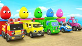 کارتون ماشین بازی جدید ماشین ها و استخر رنگ | برنامه کودک ماشین بازی رنگی