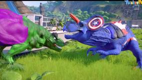 مبارزه با دایناسورها هالک کاپیتان اولتیماسوروس - فیلم جذاب کارتونی دایناسورها