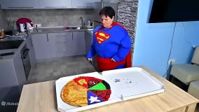 فیلم مرد عنکبوتی : چالش تهیه پیتزا : هالک با مردعنکبوتی و اسپایدرمن دنیای واقعی