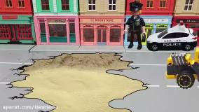 کارتون ماشین بازی جدید بیبوبیبو: انفجار در خیابان و ایجاد گودال!