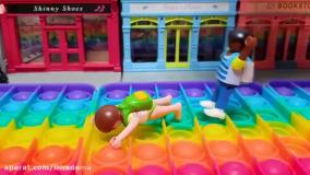 کارتون ماشین بازی جدید بیبوبیبو: ساخت خیابان رنگی!