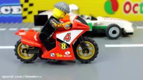 کارتون ماشین بازی جدید بیبوبیبو: مسابقه موتورسیکلت های لگویی!