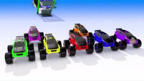 کارتون ماشین بازی جدید بیبوبیبو: عبور با چرخ های غول پیکر هیجان انگیز!