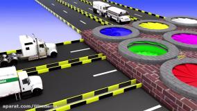 کارتون ماشین بازی جدید بیبوبیبو: رانندگی روی سرسره های شیشه ای!