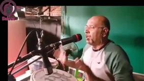 پشت صحنه خواندن آهنگ از جناب خان در برنامه خندوانه