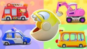 انیمیشن بیبی باس | BabyBus |  آموزش رنگ ها با ماشین پلیس، آمبولانس، آتش نشانی!