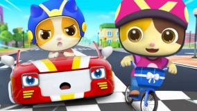 کارتون بیبی باس : آموزش زبان به کودکان ‍‍‍| مسابقه ماشین پلیس!