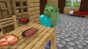 کارتون ماینکرفت زامبی| Minecraft