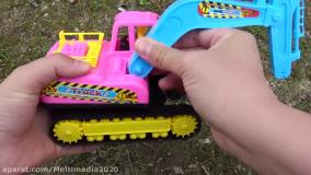 کارتون ماشین بازی جدید لودر و کامیون | انیمیشن ماشین بازی رنگی