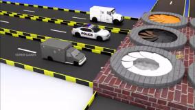 کارتون ماشین بازی جدید چالش عبور ماشین ها از پل | انیمیشن ماشین بازی رنگی