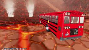 کارتون ماشین بازی جدید کامیون و اتوبوس رنگی | انیمیشن ماشین بازی رنگی