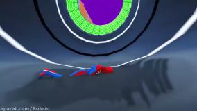 کارتون ماشین بازی جدید مک کویین و اسپایدرمن | انیمیشن ماشین بازی رنگی