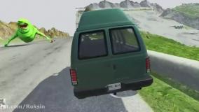 کارتون ماشین بازی جدید ماشین آبی و هیولای سبز | انیمیشن ماشین بازی رنگی