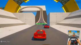 کارتون ماشین بازی جدید مسابقه ماشینهای رنگی | انیمیشن ماشین بازی رنگی