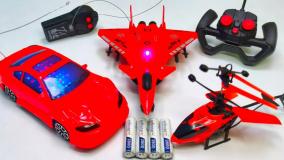 ماشین بازی کودکانه / اسباب بازی کودک / هلیکوپتر و ماشین کنترلی