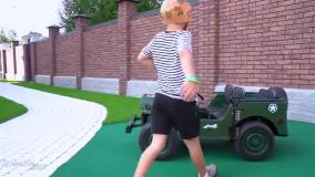 سنیا و بابایی - بازی با اسباب بازی ها - ماشین کنترلی سنیا - سرگرمی کودک