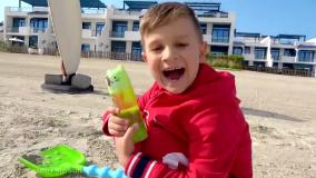 راما و دیانا - پیدا کردن اسلایم در ساحل