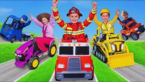 فیلم ماشین بازی کودکانه : ماشین بازی پسرانه با الکس : تراکتور و ماشین اسباب بازی