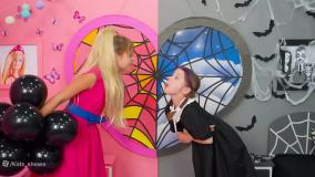 برنامه کودک ایوا و مامان چالش ونزدی دعوای صورتی و سیاه | کارتون ایواشو طولانی جدید