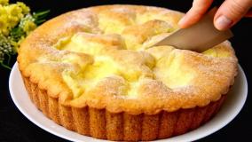 آموزش آشپزی و طرز تهیه کیک لیمویی ایتالیایی با کرم مخصوص :: فیلم لذت آشپزی