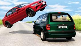 کارتون ماشین بازی جدید : تصادف شدید و سوپر خطرناک در گیم پلی ماشین بازی BeamNG