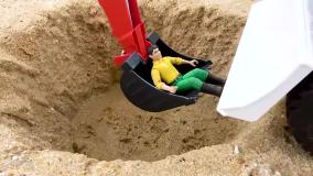 کارتون ماشین های رنگی رنگی | کارتون کامیون اسباب بازی