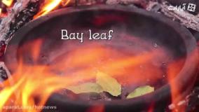 آشپزی در جنگل - خوراک گوشت گردن و لوبیا