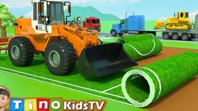 کارتون ماشین بازی جدید:: زمین ورزشی برای کودکان