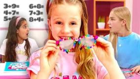 برنامه کودک ناستیا و بابایی طولانی - ناستیا و استیسی قسمت جدید -بازی با بابایی