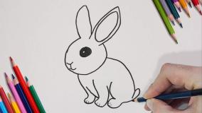 نقاشی کودکانه خرگوش کوچولو برای پسرها و دخترها | مخصوص سنین ۳ تا ۱۰ سال