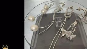 انواع گوشواره نقره آویز شیک