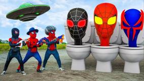 کارتون مرد عنکبوتی نبرد مرد عنکبوتی و جوکر | برنامه کودک مرد عنکبوتی جدید طولانی