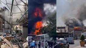 ببینید| فیلم آتش سوزی گسترده امروز در بیمارستان قائم مشهد | 9 مرداد 1404