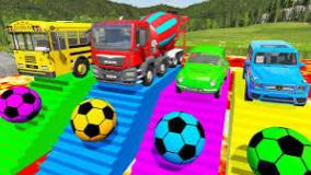 کارتون جدید ماشین بازی کودکانه : ترانه های شاد کودکانه!