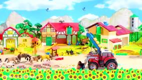 کارتون شاد و جدید ماشین بازی : ماشین بازی کودکانه در مزرعه!