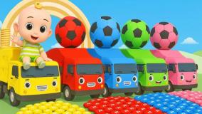 آهنگ شاد کودکانه ماشین بازی : کارتون آموزشی با ماشین های رنگی!